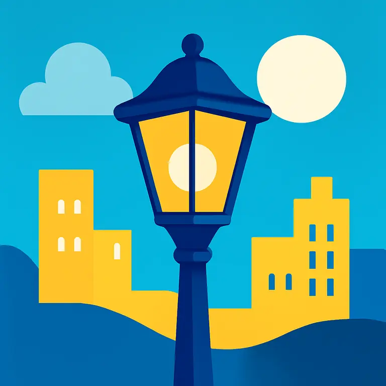 Городской свет - обложка пазла