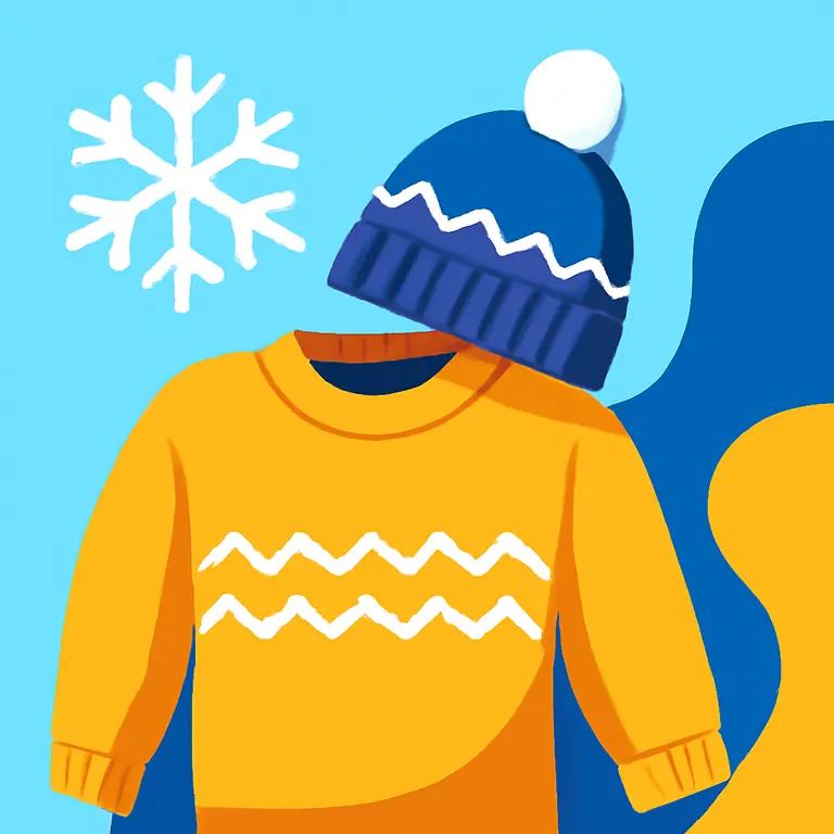 Зимний стиль - обложка пазла