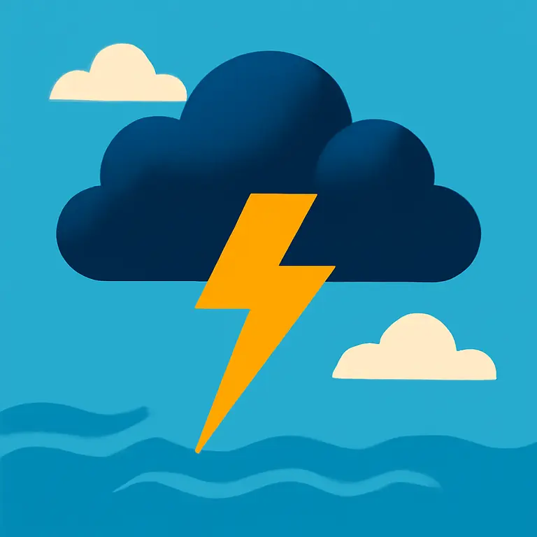 Шторм и облака - обложка пазла