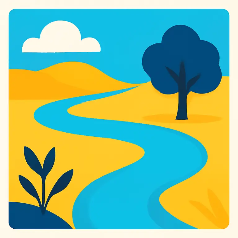 Речные тропы - обложка пазла