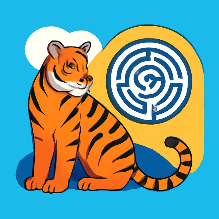 Тигрица и Лимб - обложка пазла