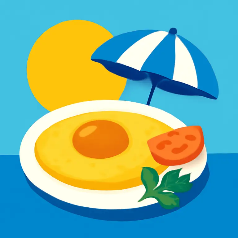 Летний омлет - обложка пазла