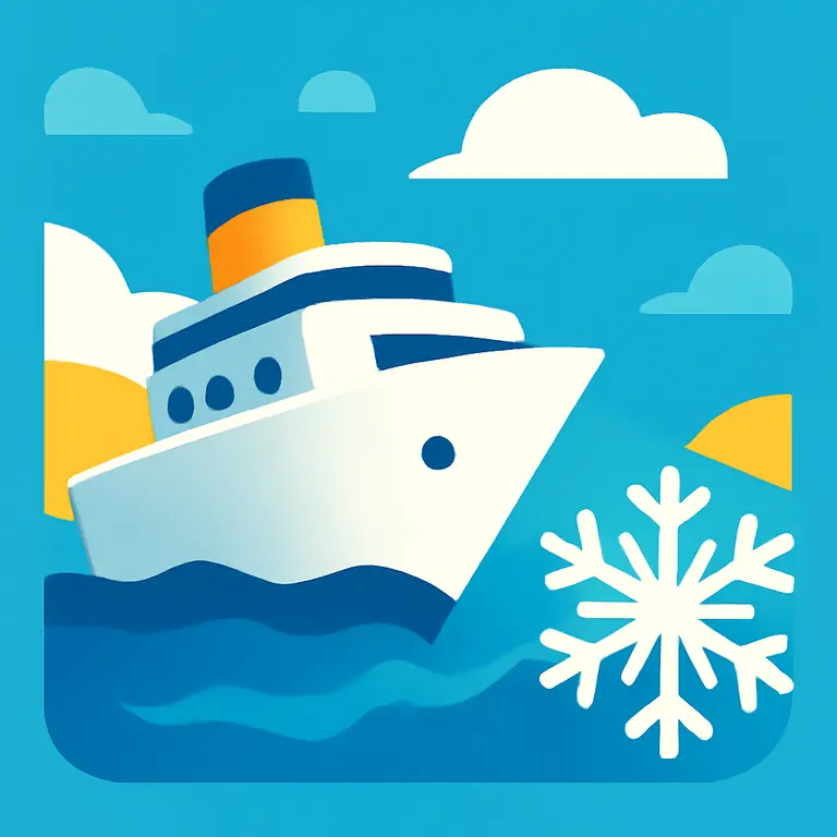 Снежный круиз - обложка пазла