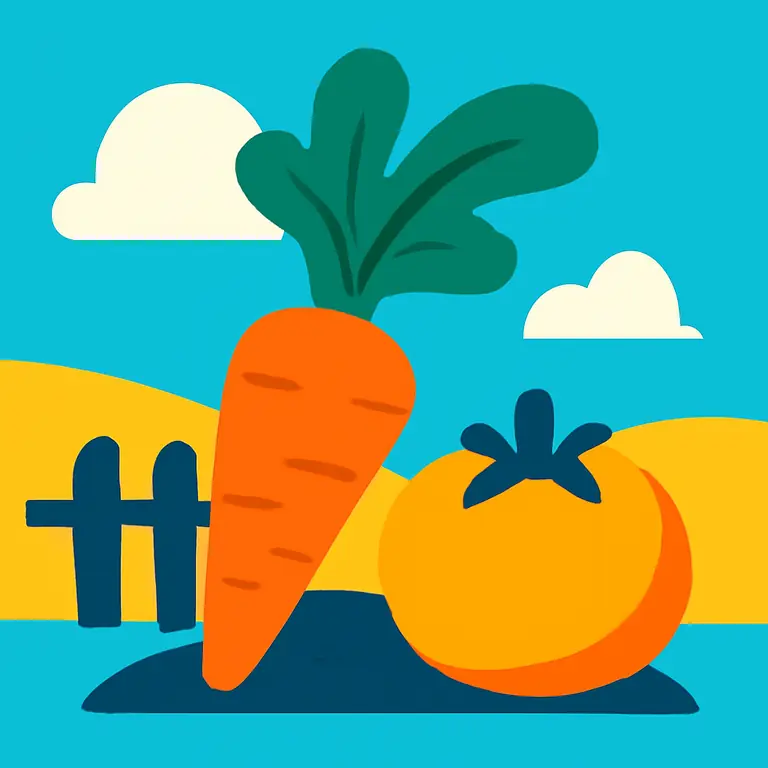 Овощной сад - обложка пазла