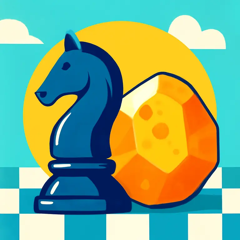 Шахматы и янтарь - обложка пазла