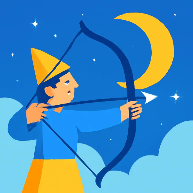 Лунный стрелец - обложка пазла