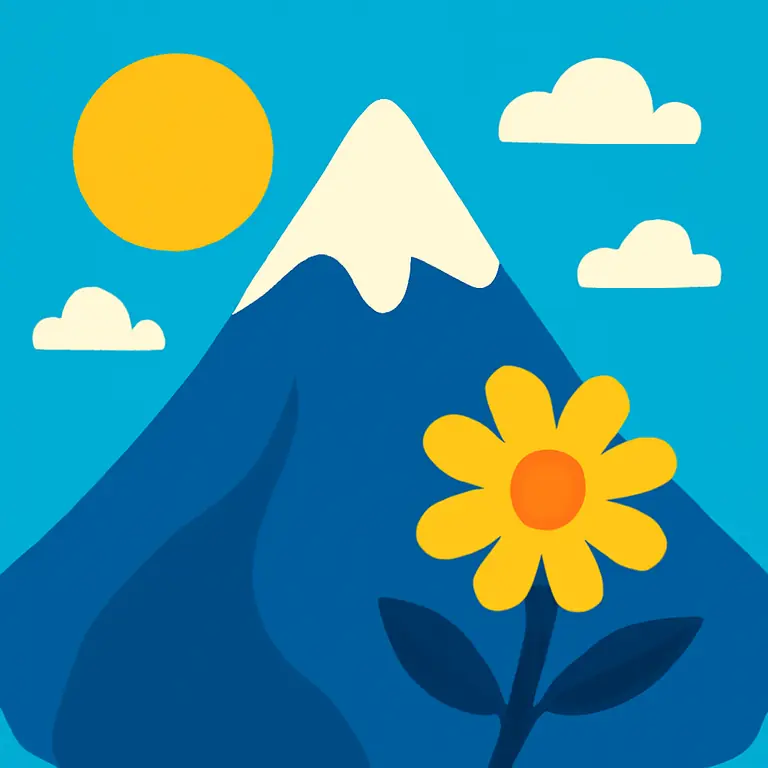 Горный Рай - обложка пазла