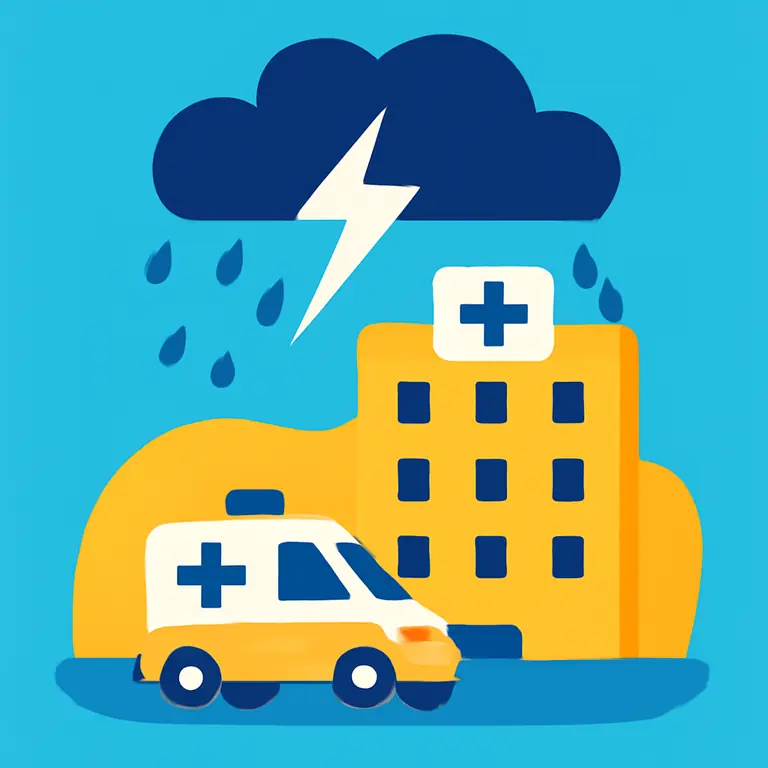 Больничный шторм - обложка пазла