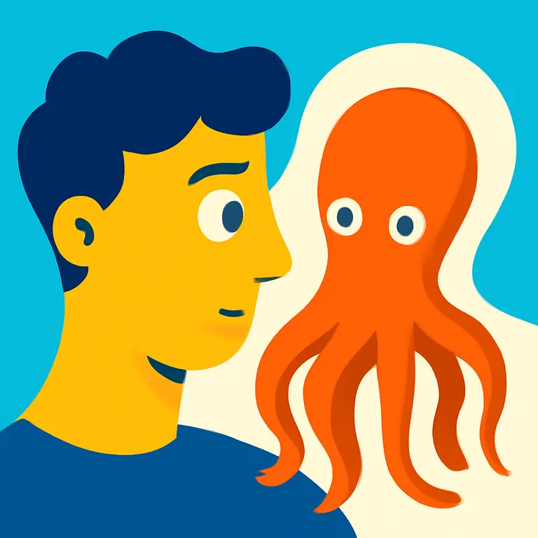 Шиза и осьминог - обложка пазла