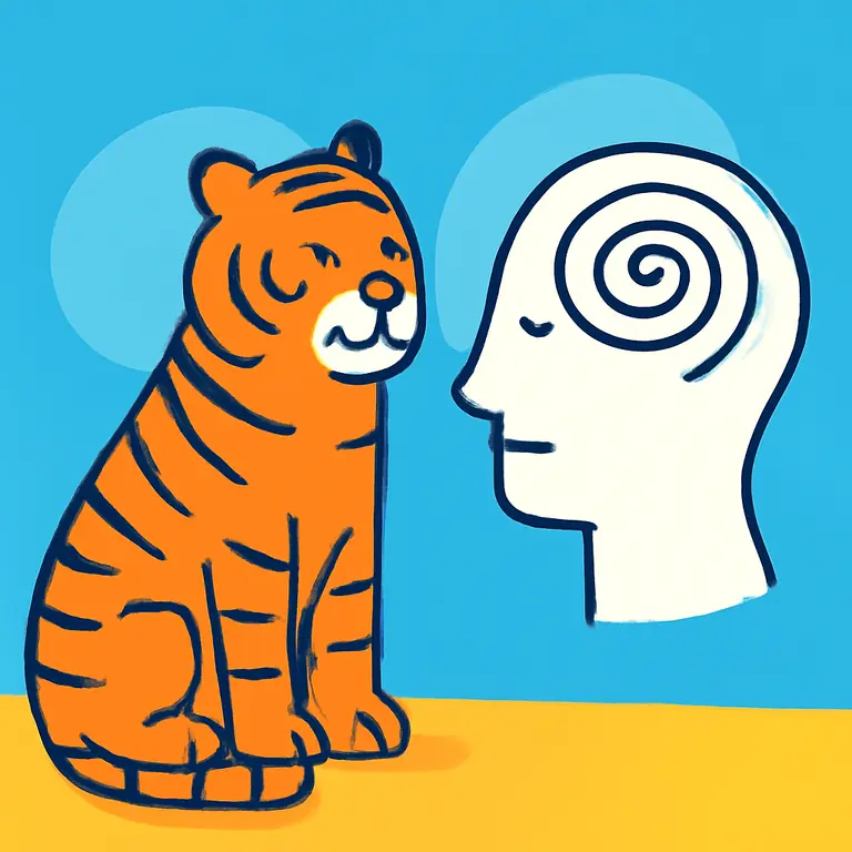 Тигр и шиза - обложка пазла