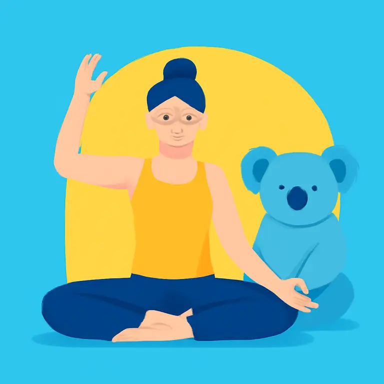 Йога и Коала - обложка пазла