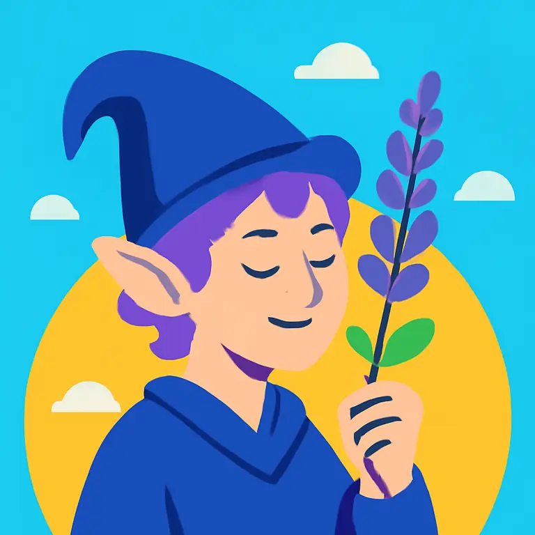 Лавандовый эльф - обложка пазла