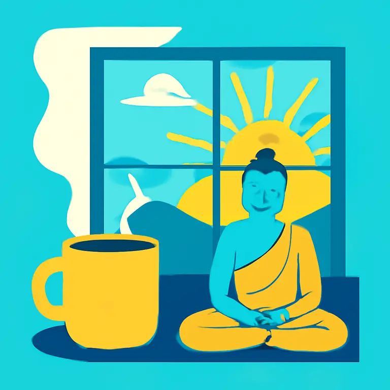 Утро Ашрама - обложка пазла