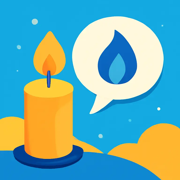 Тишина и огонёк - обложка пазла