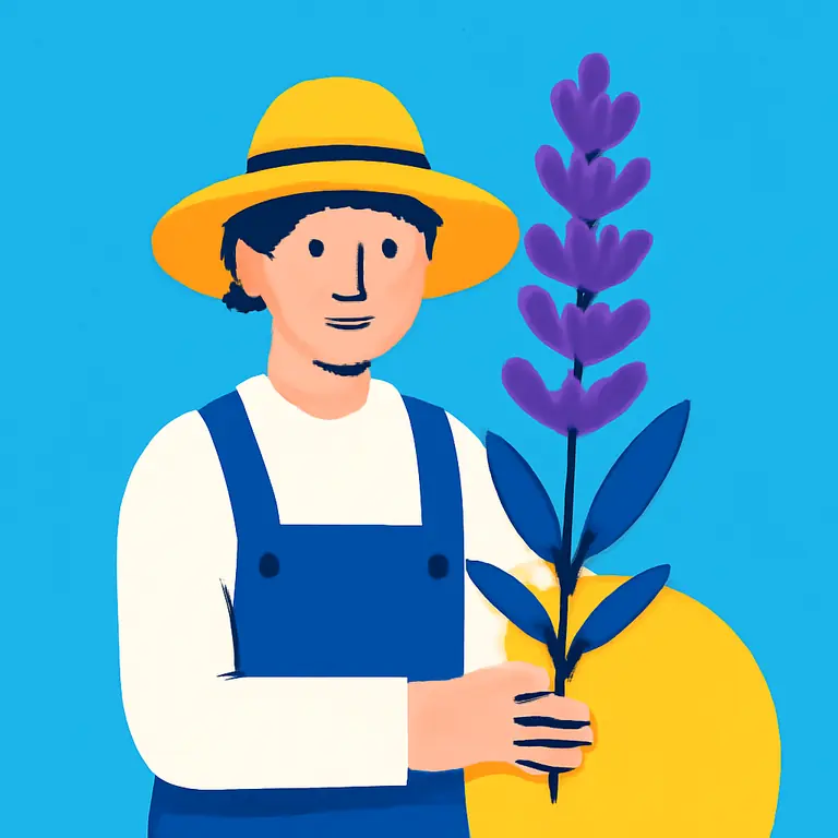 Лавандовый фермер - обложка пазла