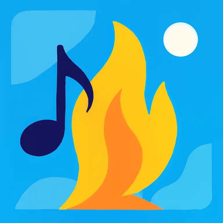 Звуки и огонь - обложка пазла