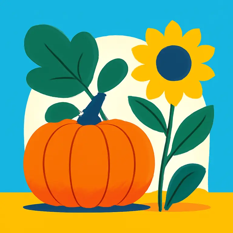 Тыквенный сад - обложка пазла