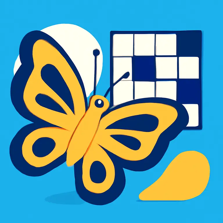 Хитрая бабочка - обложка пазла