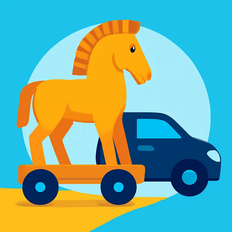 Троянский Угон - обложка пазла