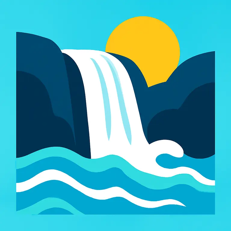 Водопад Волн - обложка пазла