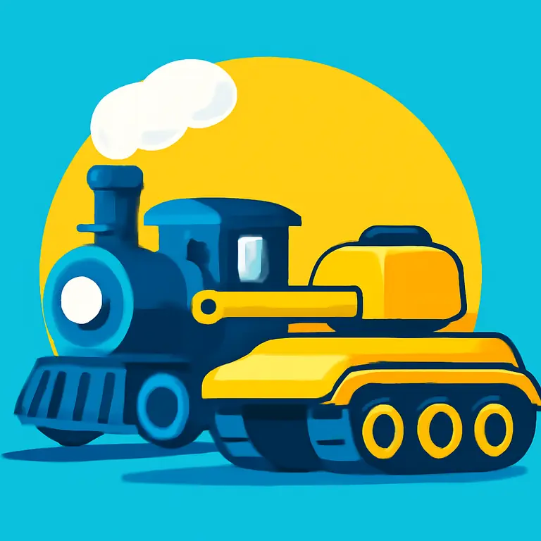 Паровозик и Танки - обложка пазла