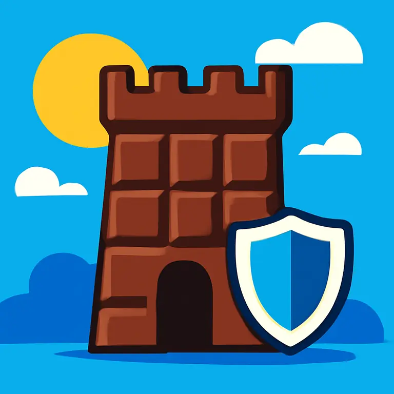 Шоколадный бастион - обложка пазла