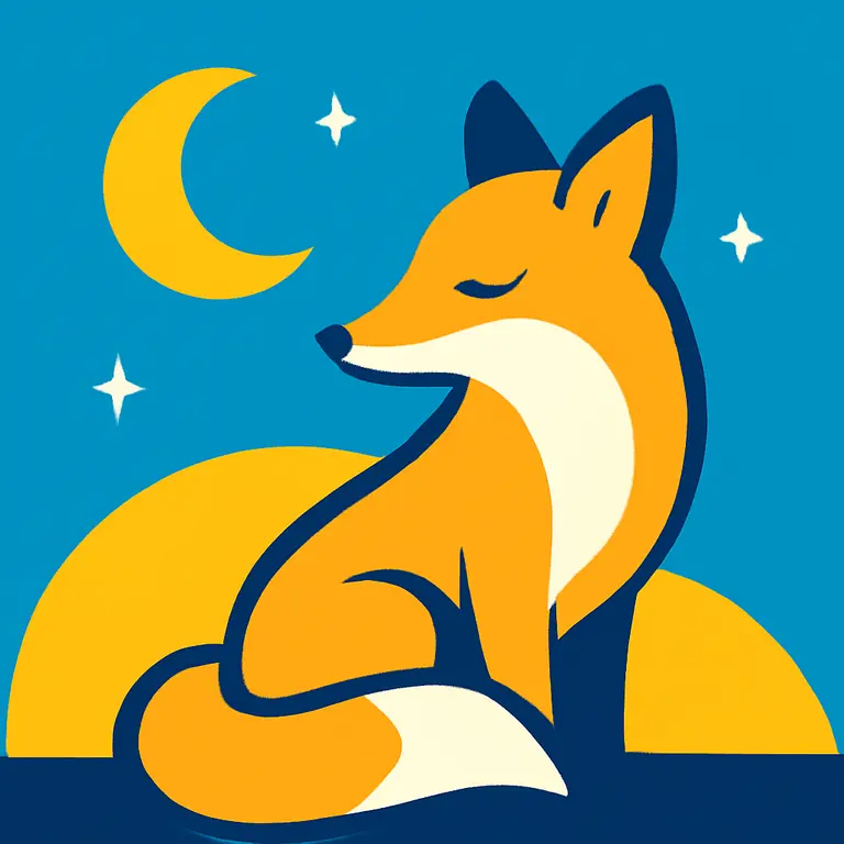 Ночная Лиса - обложка пазла