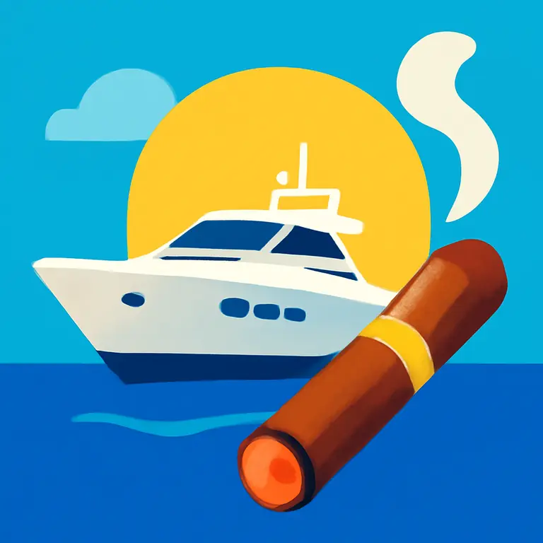 Табак и Яхта - обложка пазла