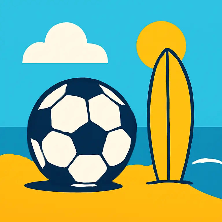 Спорт и море - обложка пазла