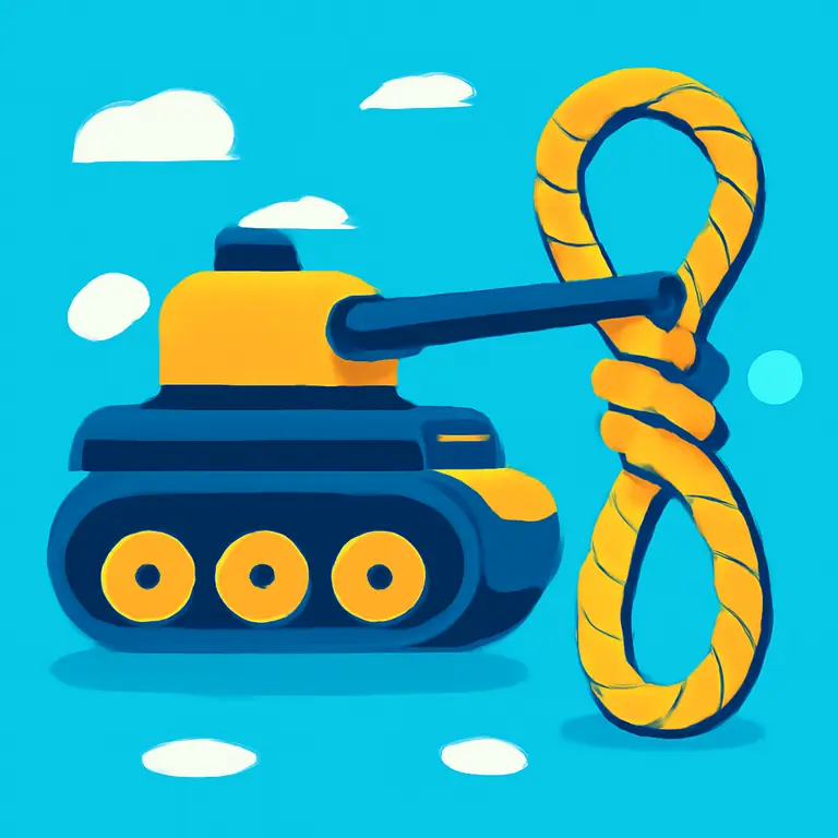 Танки и тросы - обложка пазла