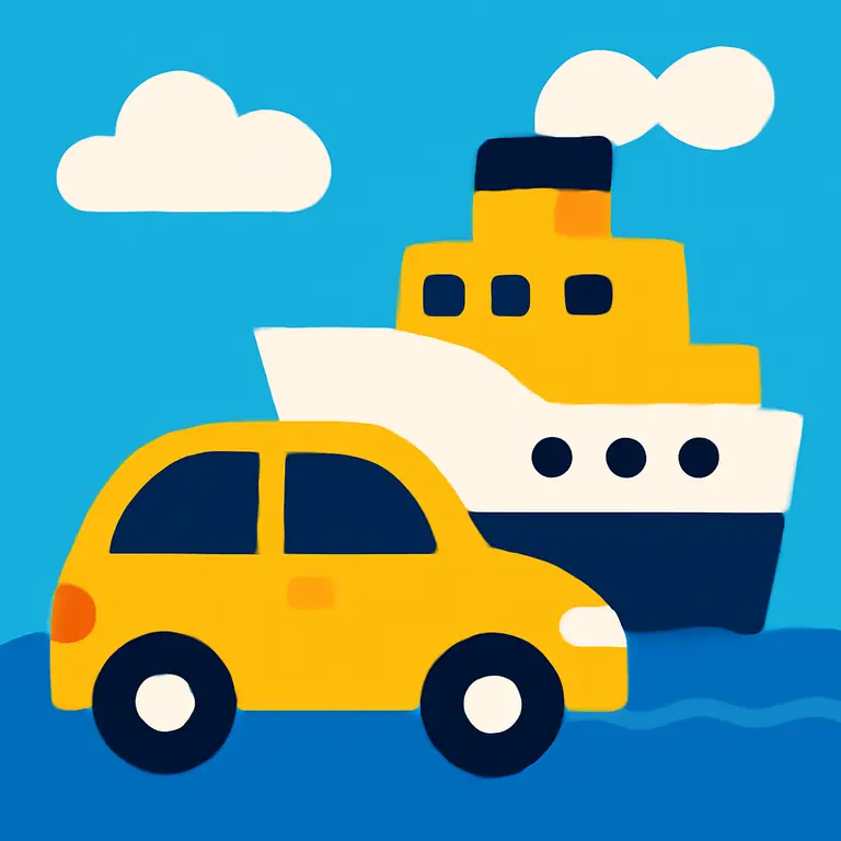 Машина и флот - обложка пазла