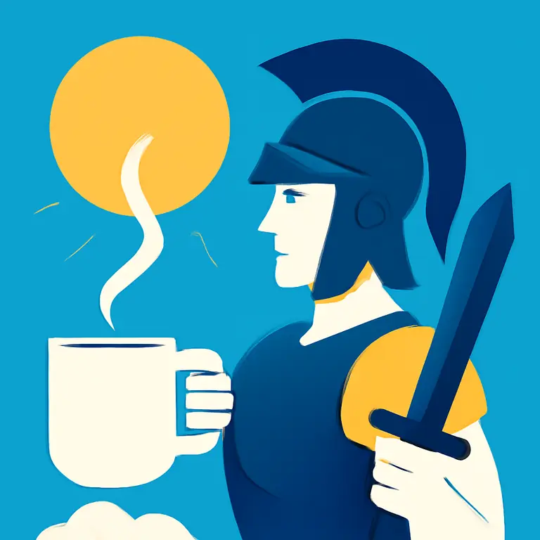 Утренний воин - обложка пазла