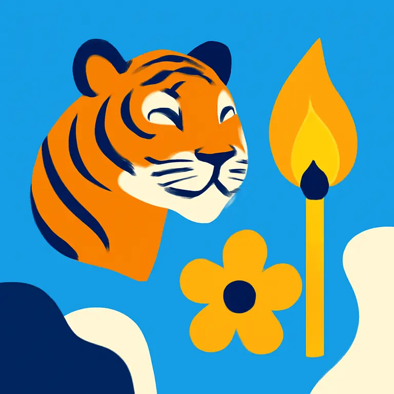 Тигровый запал - обложка пазла