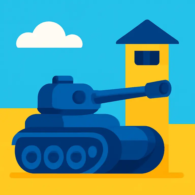 Танковый гарнизон - обложка пазла