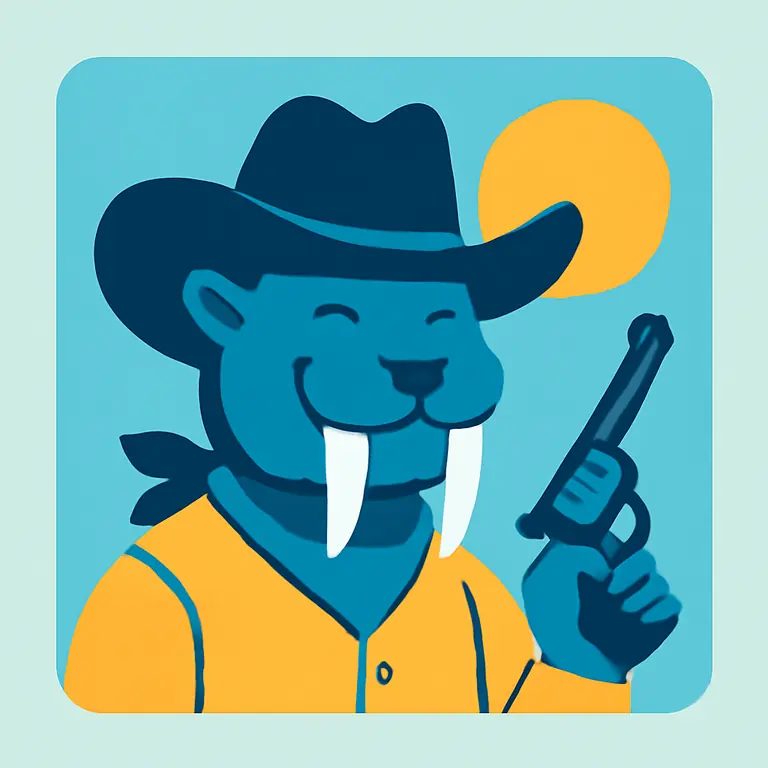 Саблезубый ковбой - обложка пазла