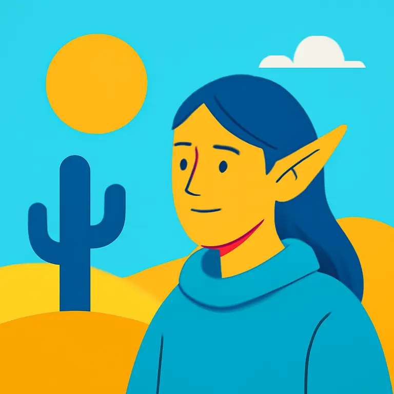 Пустынный Эльф - обложка пазла