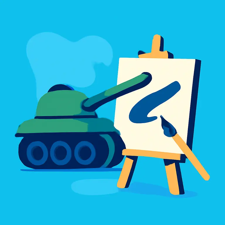 Танк и Этюд - обложка пазла