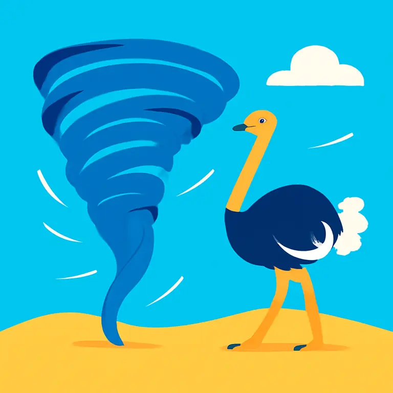 Тайфун и Страус - обложка пазла