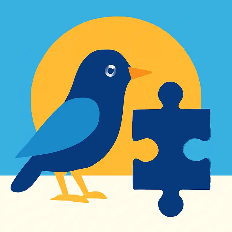 Птичий Шаблон - обложка пазла