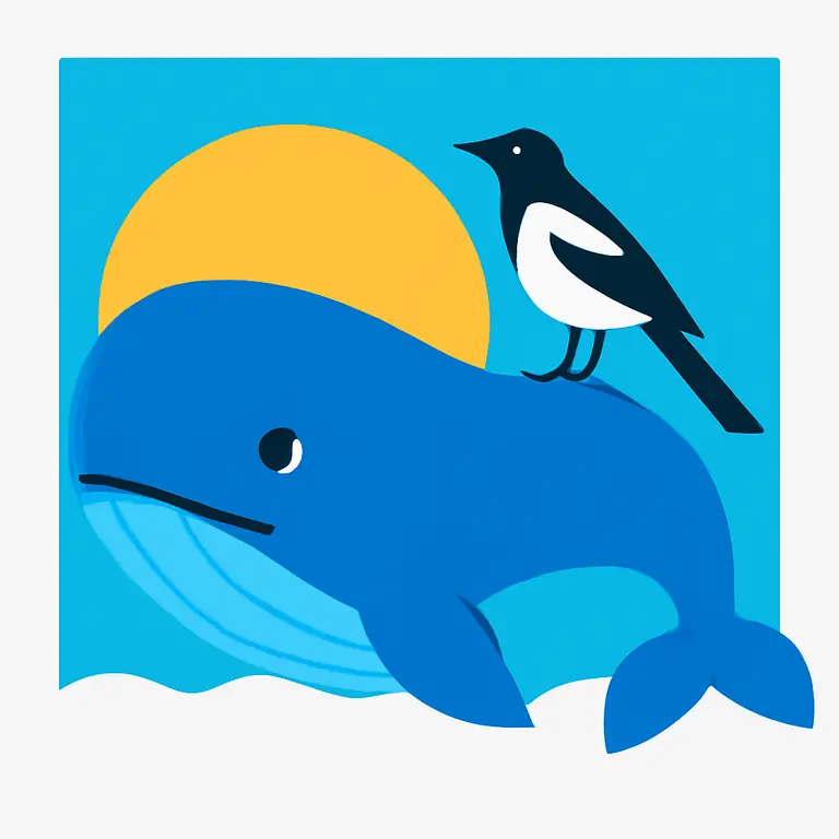 Кит и сорока - обложка пазла