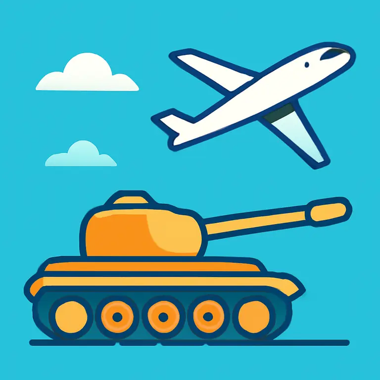 Танки и крылья - обложка пазла