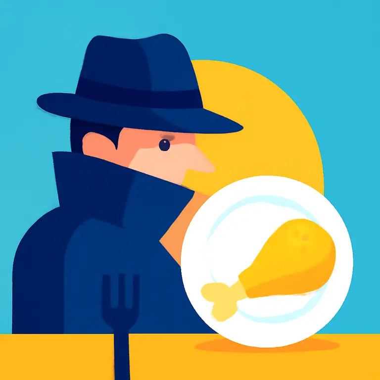 Шпионская трапеза - обложка пазла