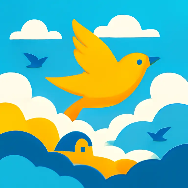 Туман и птицы - обложка пазла