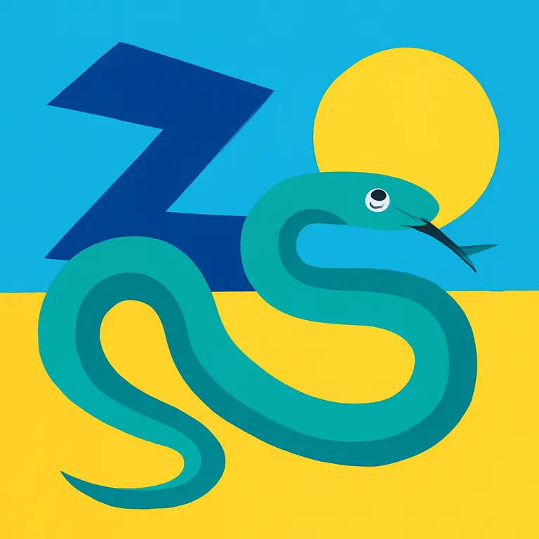 Змеиный авангард - обложка пазла