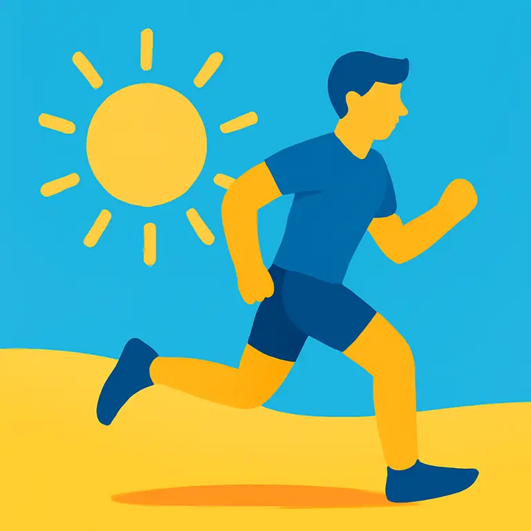 Теплый бег - обложка пазла