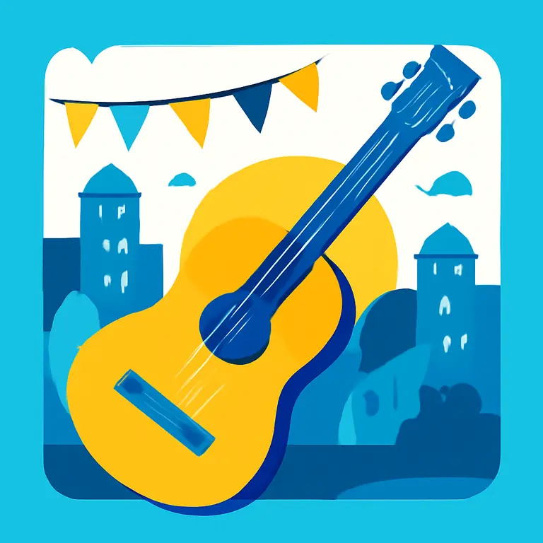 Городская фиеста - обложка пазла