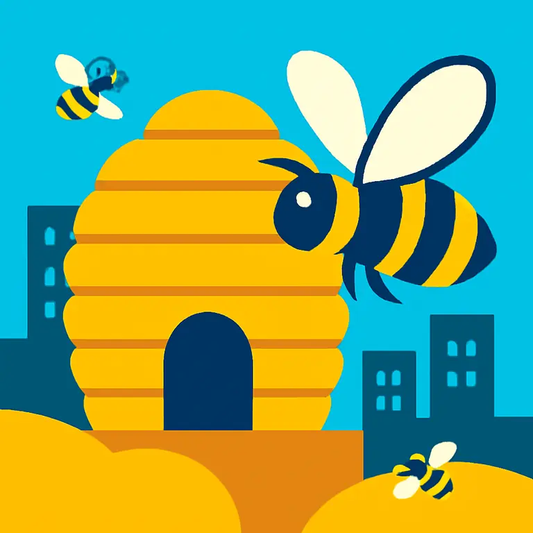 Жужжащий город - обложка пазла