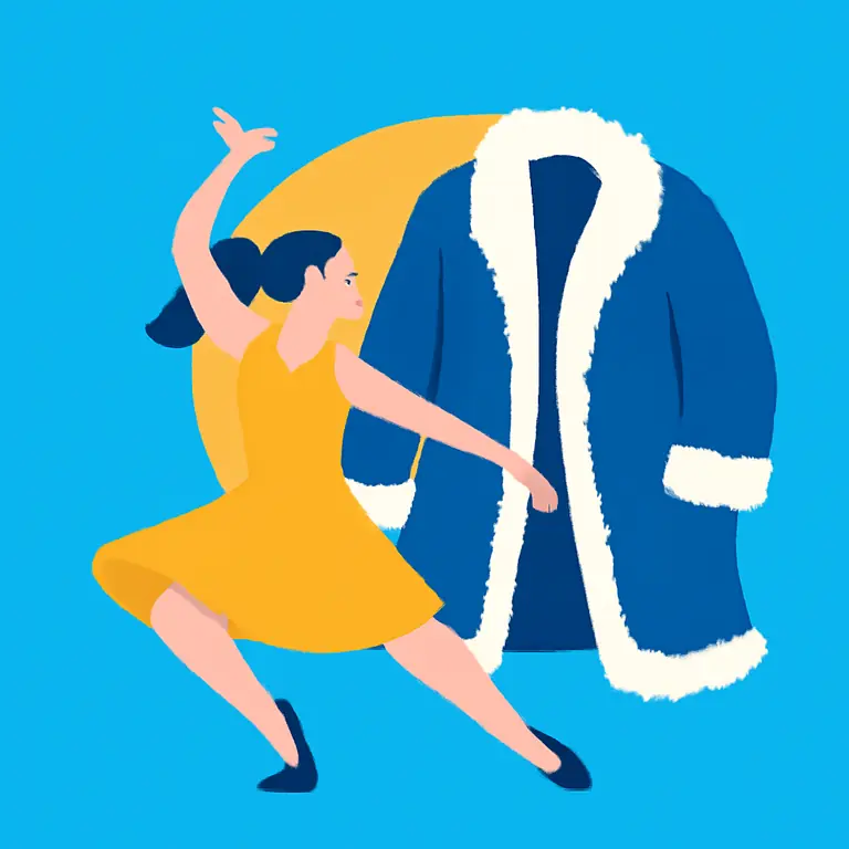 Танец и шуба - обложка пазла