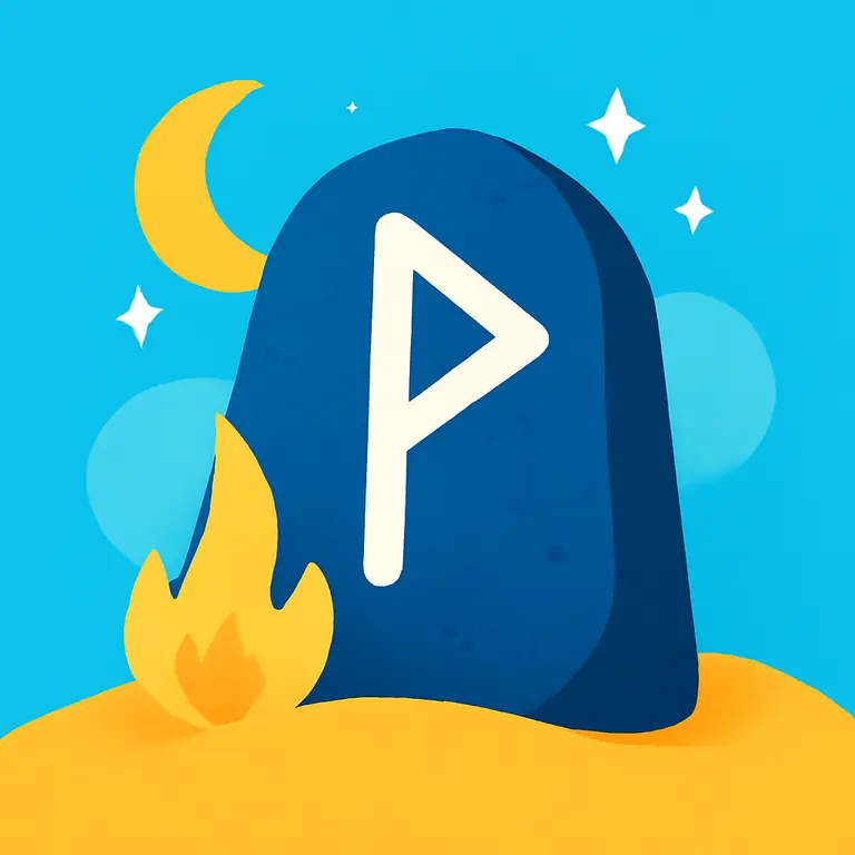 Ночная Руна - обложка пазла