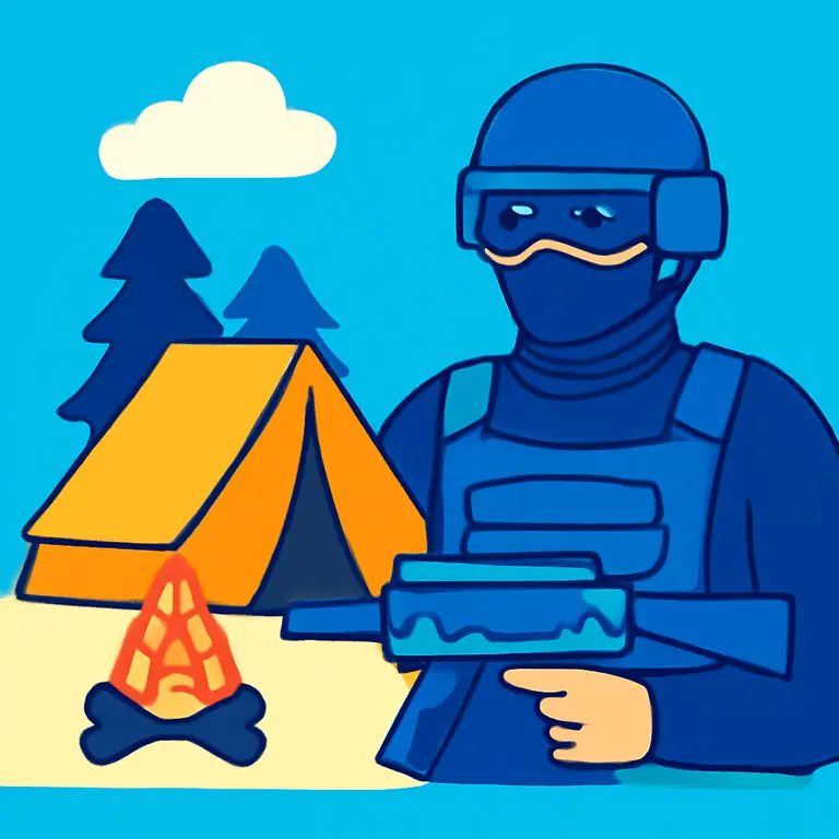 Лагерь и Спецназ - обложка пазла